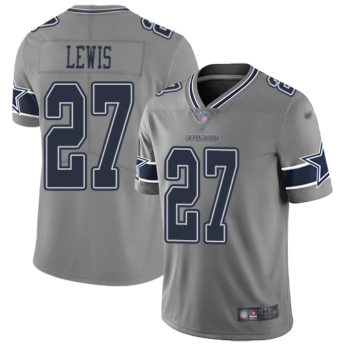 Men Dallas Cowboys Limited Gray Jourdan Lewis #27 Inverted Legend NFL Jersey->dallas cowboys->NFL Jersey
